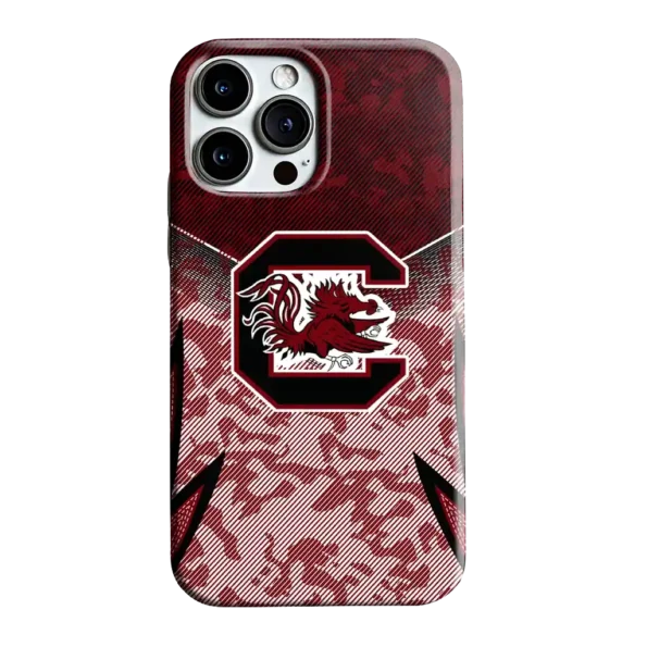 south carolina gamecocks striped overlay garnet phone case best selling