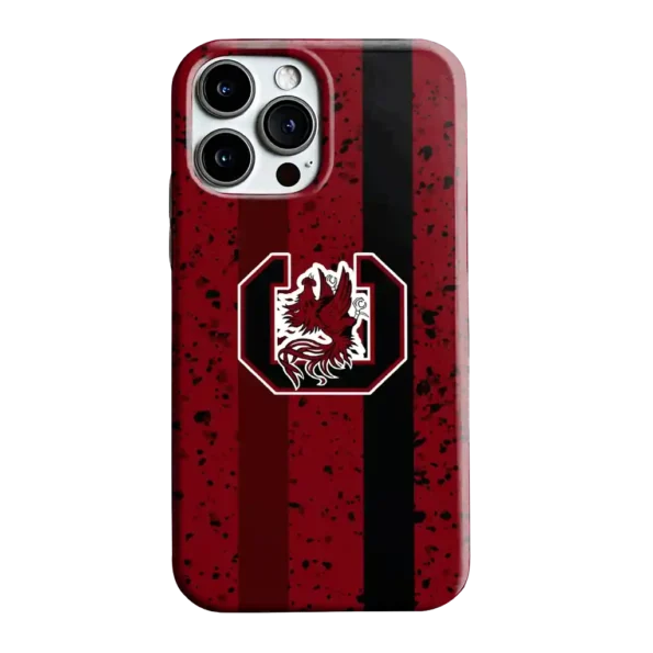 south carolina gamecocks textured stripe garnet phone case best selling