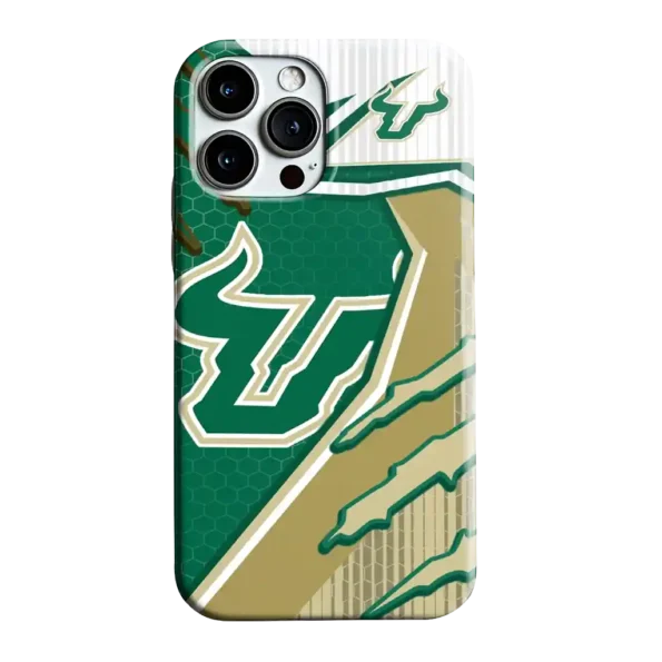 south florida bulls armor streaks green phone case best selling