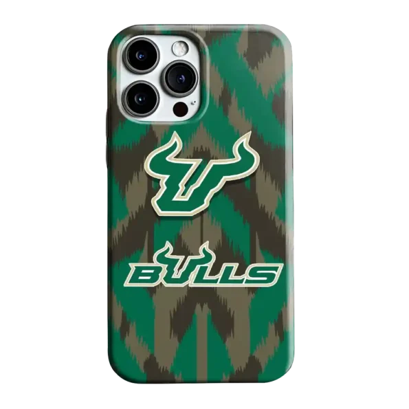 south florida bulls chevron zigzag green phone case best selling