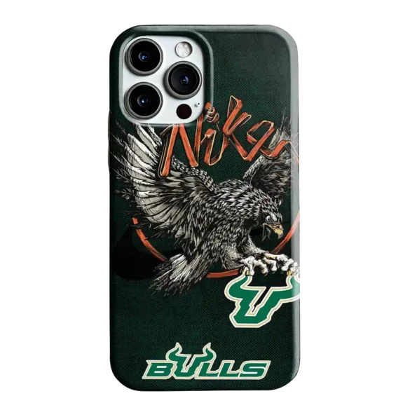 south florida bulls eagle soar green phone case best selling
