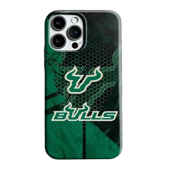 south florida bulls web overlay green phone case best selling