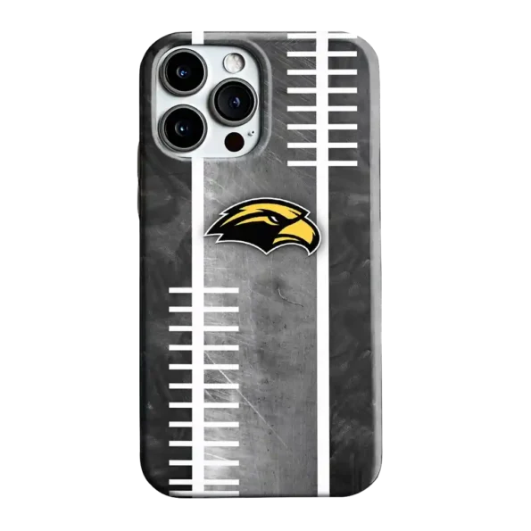 southern miss golden eagles yard markers black gray phone case best selling