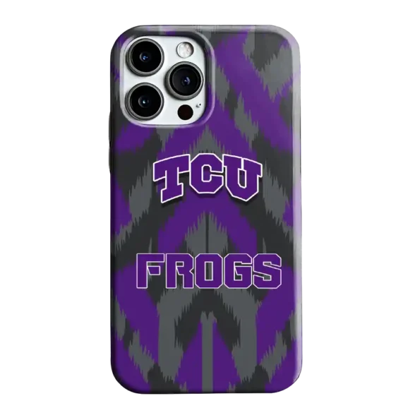 tcu horned frogs chevron zigzag purple phone case best selling
