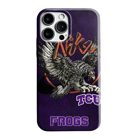 tcu horned frogs eagle soar purple phone case best selling