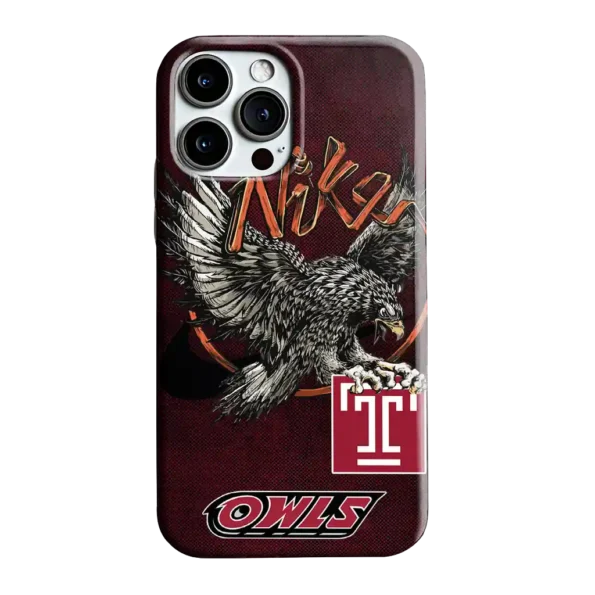 temple owls eagle soar red phone case best selling