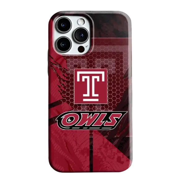 temple owls web overlay red phone case best selling