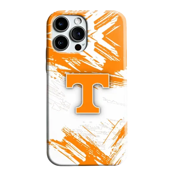 tennessee volunteers brushstroke clash orange white phone case best selling
