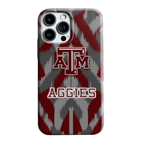 texas am aggies chevron zigzag maroon phone case best selling