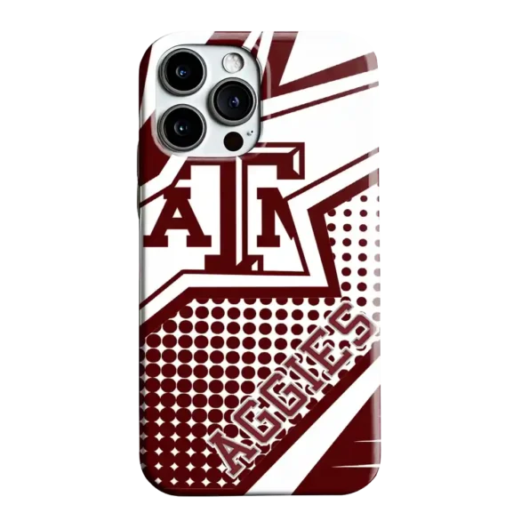 texas am aggies star outline maroon phone case best selling