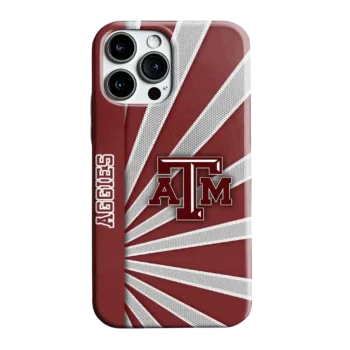 Texas A&M Aggies Sunburst Rays Maroon Phone Case