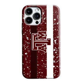 Texas A&M Aggies Textured Stripe Maroon Phone Case