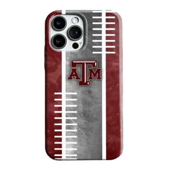 Texas A&M Aggies Yard Markers Maroon Gray Phone Case