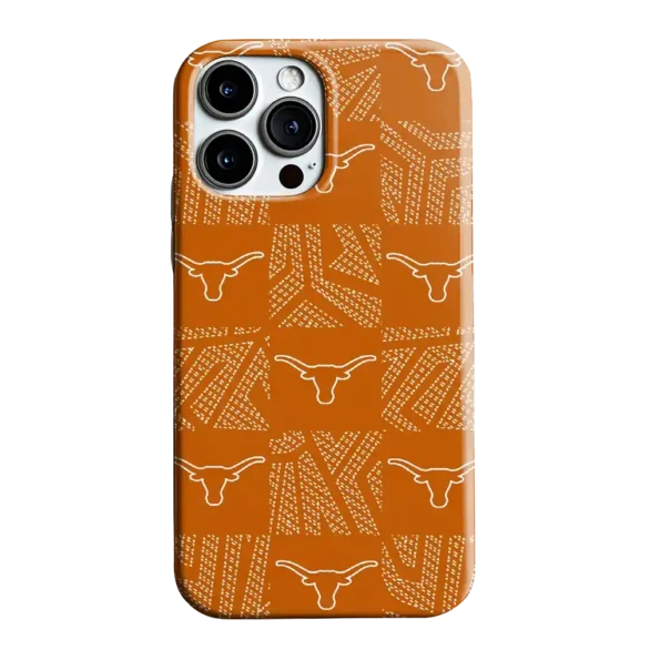 texas longhorns chevron squares orange phone case best selling