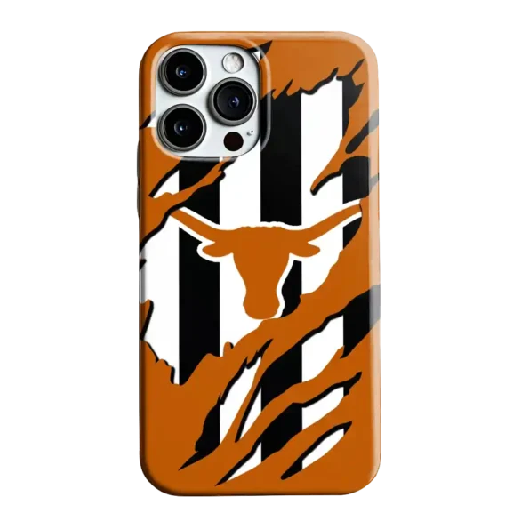 texas longhorns claw scar orange black phone case best selling