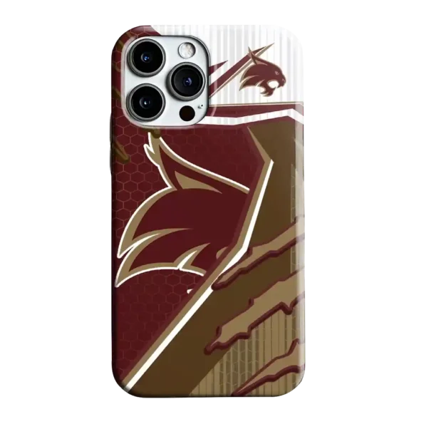 texas state bobcats armor streaks maroon phone case best selling