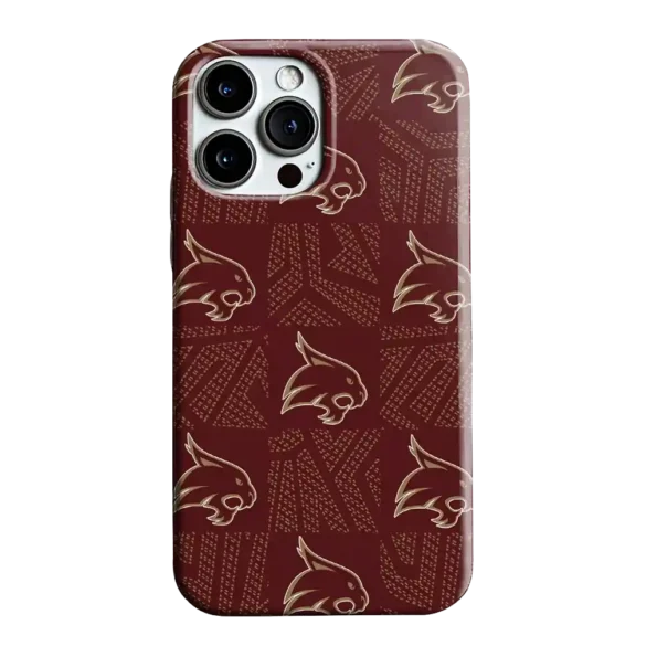 texas state bobcats chevron squares maroon phone case best selling