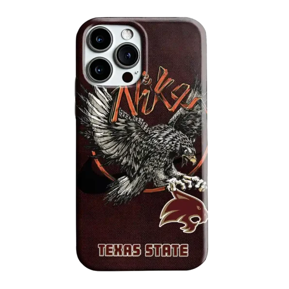 texas state bobcats eagle soar maroon phone case best selling