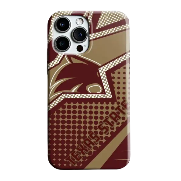 texas state bobcats star outline maroon phone case best selling