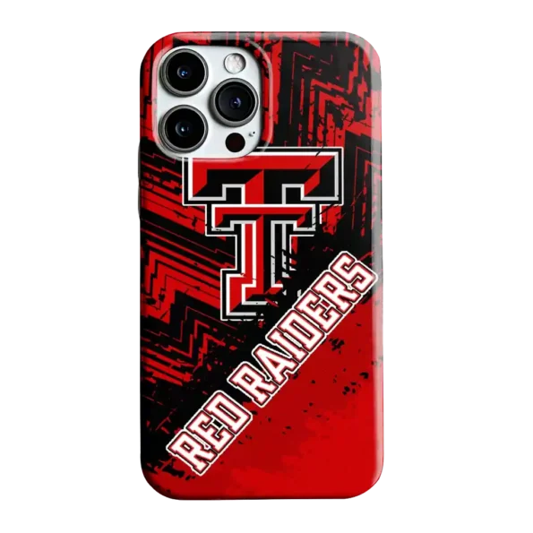 texas tech red raiders abstract zigzag red phone case best selling