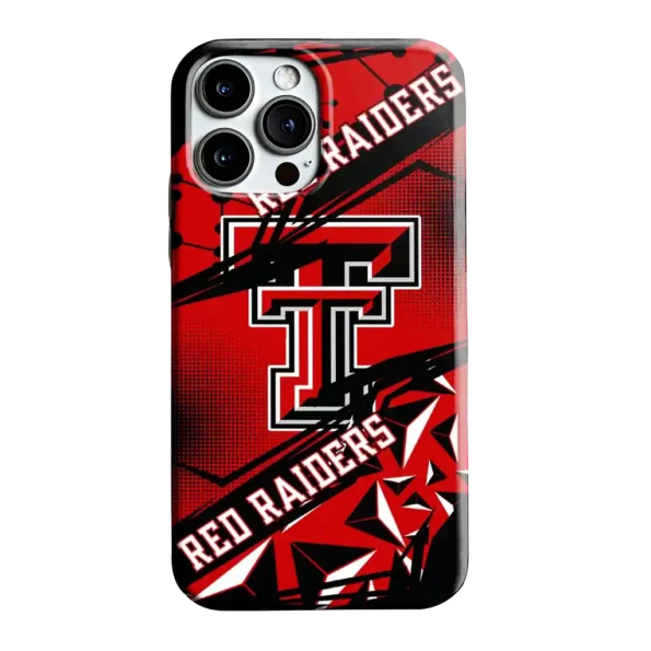 texas tech red raiders jagged flash red black phone case best selling