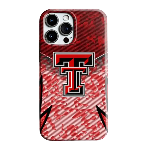 texas tech red raiders striped overlay red phone case best selling