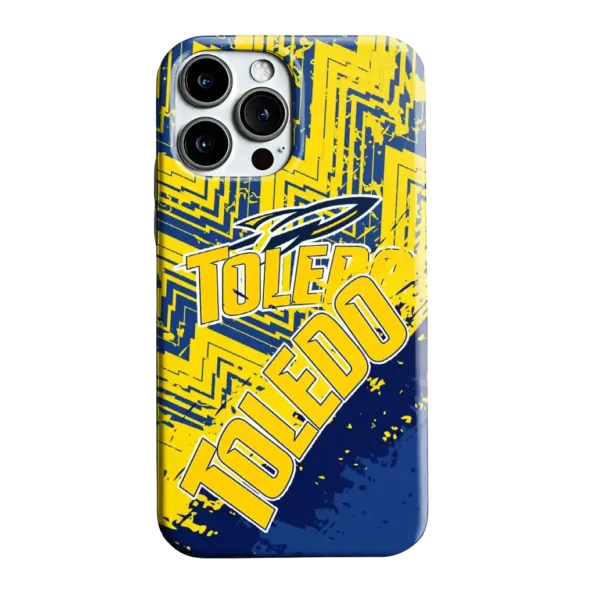 toledo rockets abstract zigzag blue phone case best selling