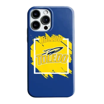 Toledo Rockets Brush Square Blue Phone Case
