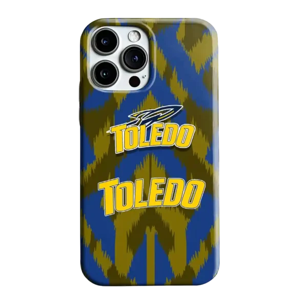 toledo rockets chevron zigzag blue phone case best selling