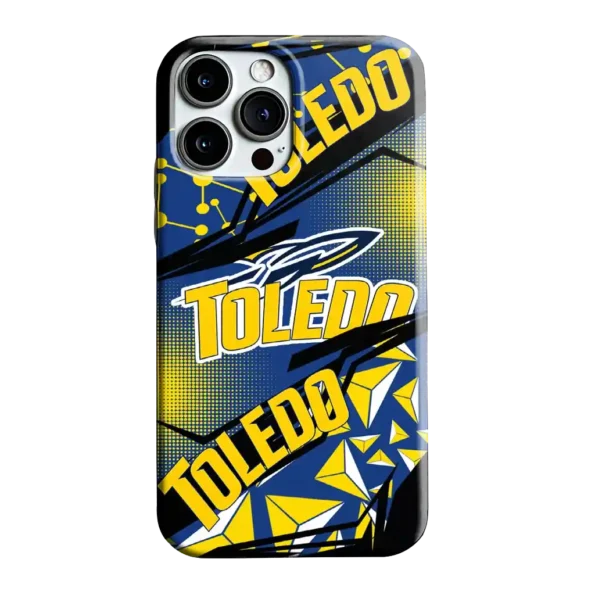 toledo rockets jagged flash blue black phone case best selling