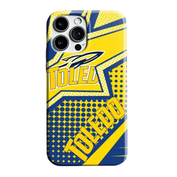 toledo rockets star outline blue phone case best selling