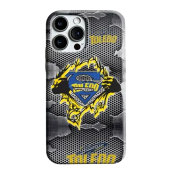 Toledo Rockets Superman Emblem Burst Gray Phone Case