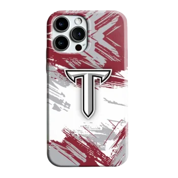 Troy Trojans Brushstroke Clash Red White Phone Case