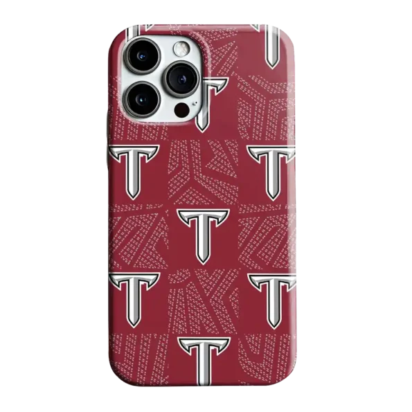 troy trojans chevron squares red phone case best selling
