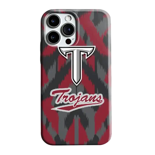 troy trojans chevron zigzag red phone case best selling