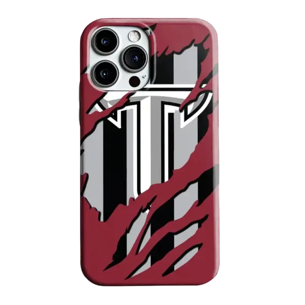 troy trojans claw scar red black phone case best selling