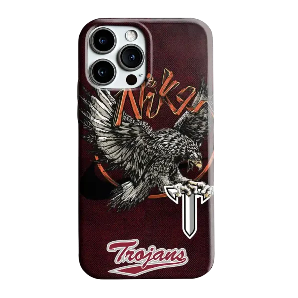 troy trojans eagle soar red phone case best selling