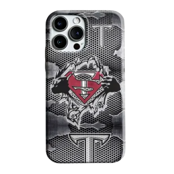 Troy Trojans Superman Emblem Burst Gray Phone Case