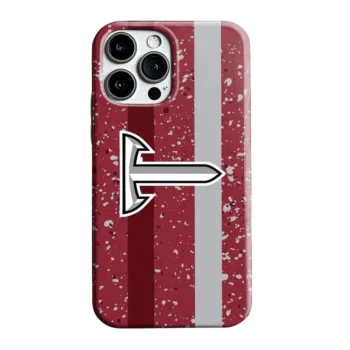 Troy Trojans Textured Stripe Red Phone Case