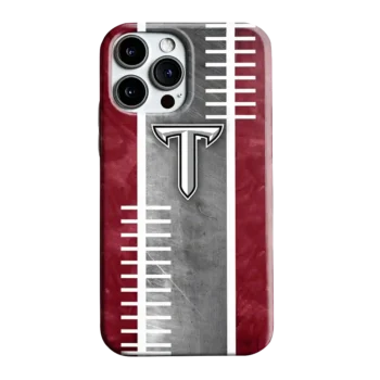 Troy Trojans Yard Markers Red Gray Phone Case