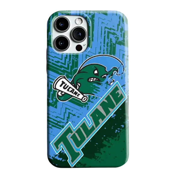 tulane green wave abstract zigzag green phone case best selling