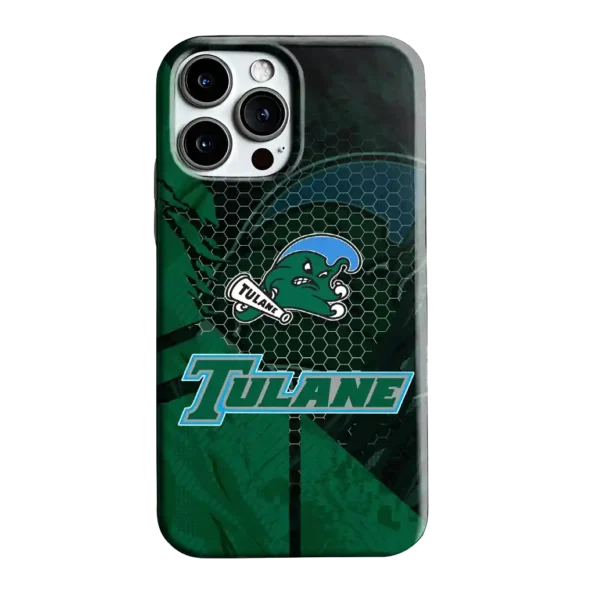 tulane green wave web overlay green phone case best selling
