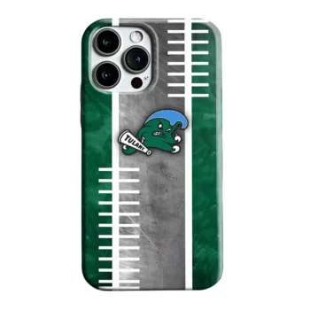 Tulane Green Wave Yard Markers Green Gray Phone Case