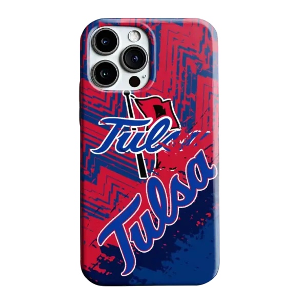 tulsa golden hurricane abstract zigzag blue phone case best selling