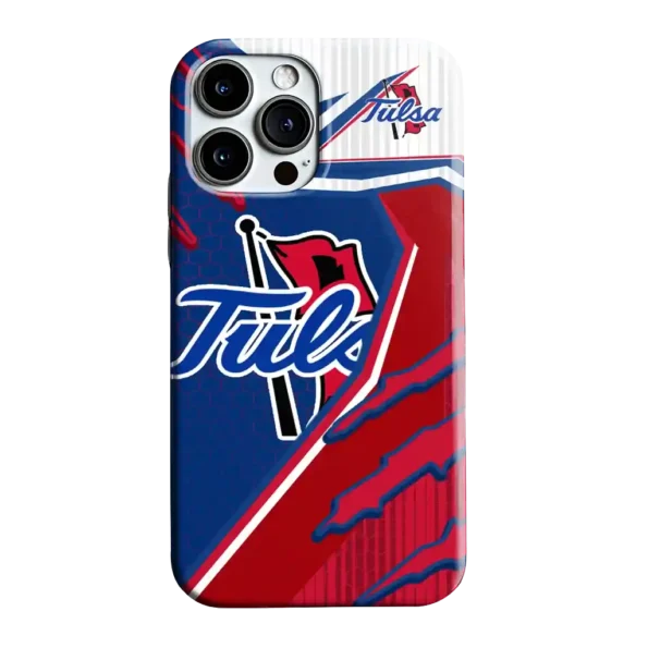 tulsa golden hurricane armor streaks blue phone case best selling