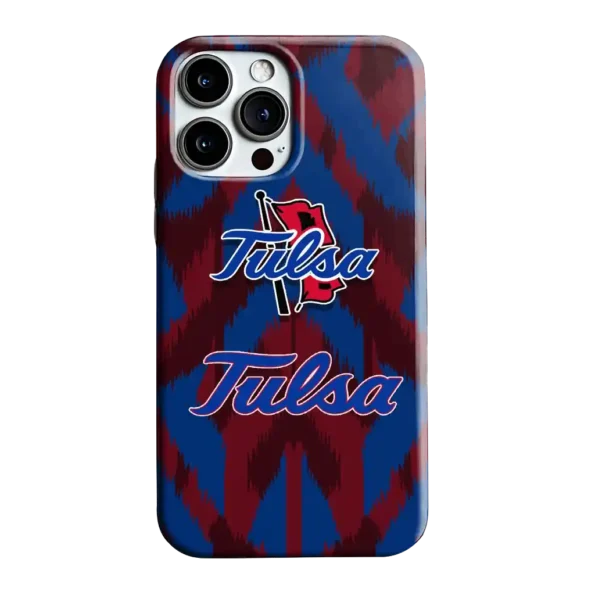tulsa golden hurricane chevron zigzag blue phone case best selling