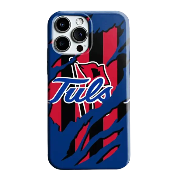tulsa golden hurricane claw scar blue black phone case best selling