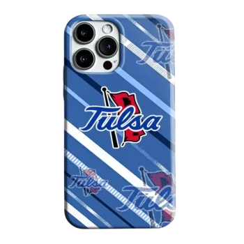 Tulsa Golden Hurricane Linear Stripes Blue Phone Case