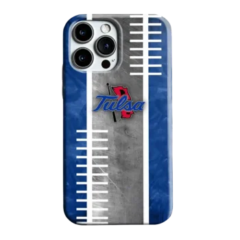 Tulsa Golden Hurricane Yard Markers Blue Gray Phone Case