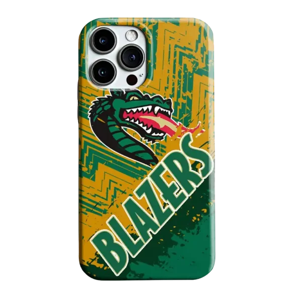 uab blazers abstract zigzag green phone case best selling